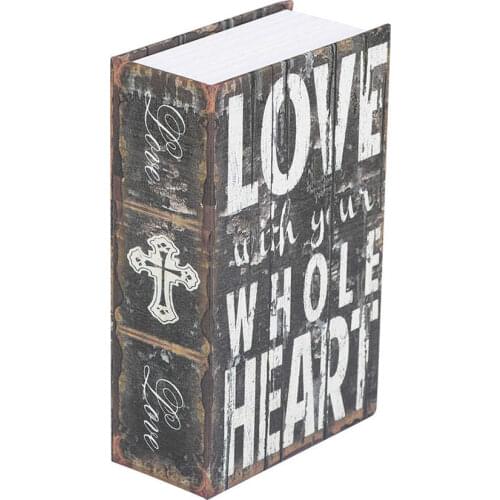 Creative Book Safe Box Metal Steel Cash Money Jewelry Collection Storage Case with Combination Lock