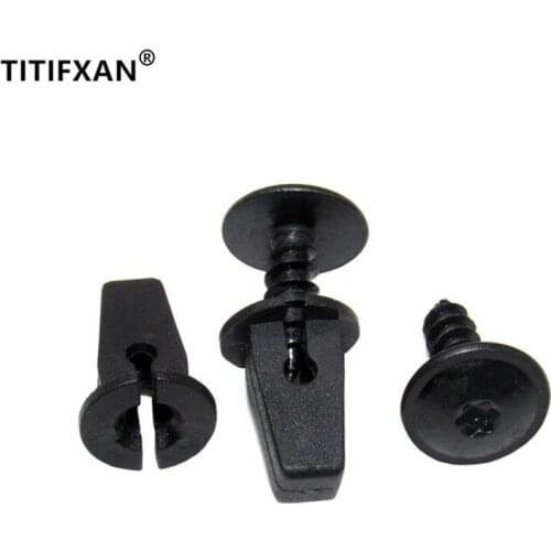 50 Sets Auto Mudguard Liner Base Fastener Clip for VW Santana Lavida Passat B5 Bora CC Golf 6 Magotab Sagitar Fender Screws