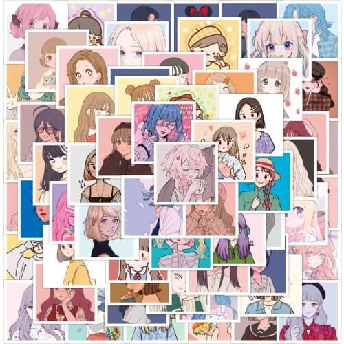 60pcs Ins Cute Girl Stickers Aesthetic For Notebooks Stationery Korean Sticker Kscraft Craft Supplies Scrapbooking Material