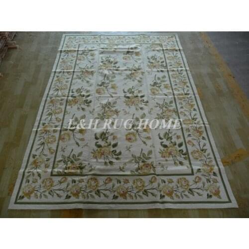 Free Shipping 6.1'x9' Handmade Rug New Zealand Woolen needlepoint rug & carpet bamboo design