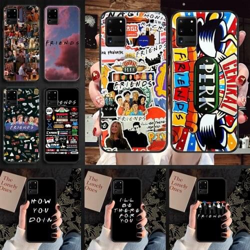 TV Friends Phone case For Samsung Galaxy Note 4 8 9 10 20 S8 S9 S10 S10E S20 Plus UITRA Ultra black silicone funda pretty prime