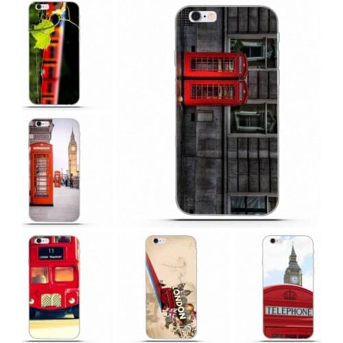 Wexoeq Popular Case For Huawei G8 Honor 5C 5X 6 6X 7 8 9 Y5II Mate 9 P7 P8 P9 P10 P20 Lite Plus 2017 Red British London Booth