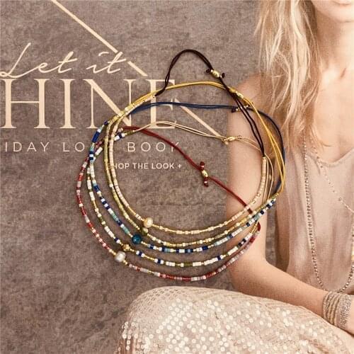 Go2boho Simple Vintage Bracelets 2021 Miyuki Beaded Bracelet Natural Stone Pearl Jewelry Beads Jewellery High Quality Pulsera