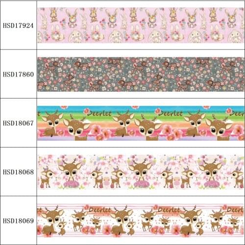 HSDRibbon free shipping 3" 75mm heat transfer printed hsd-design series Grosgrain Ribbon 50Yards/Roll