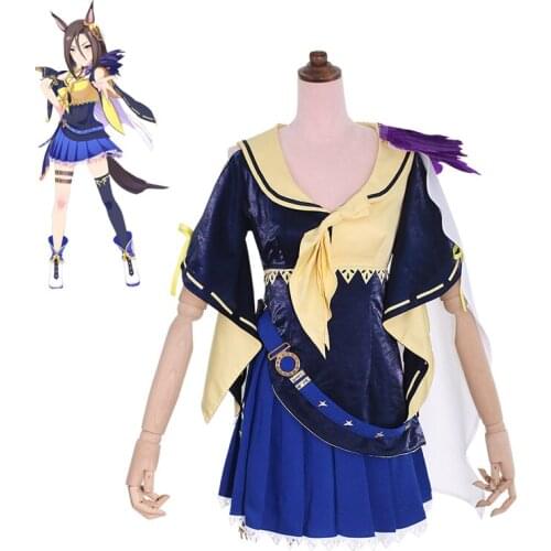 Game Pretty Derby Queen Air Groove Cosplay Costume Women Fancy Dress Party Suit Halloween Carnival Uniforms Custom Made