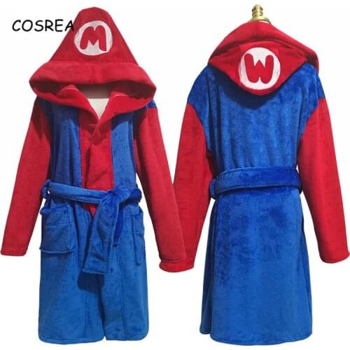 Game Cosplay Costumes Cartoon Pajamas Men Womens Home Clothes Nightgown Full Suit Bathrobe Halloween Costumes For Adult