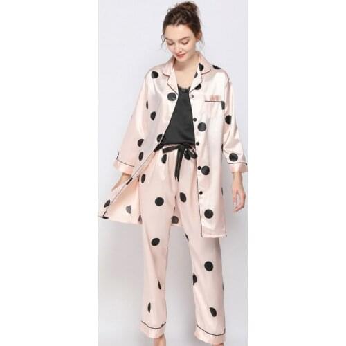 Lisacmvpnel 3 Pcs Pajamas Set Woman V Lead Camisole Bow Trousers Loose Pyjamas Set
