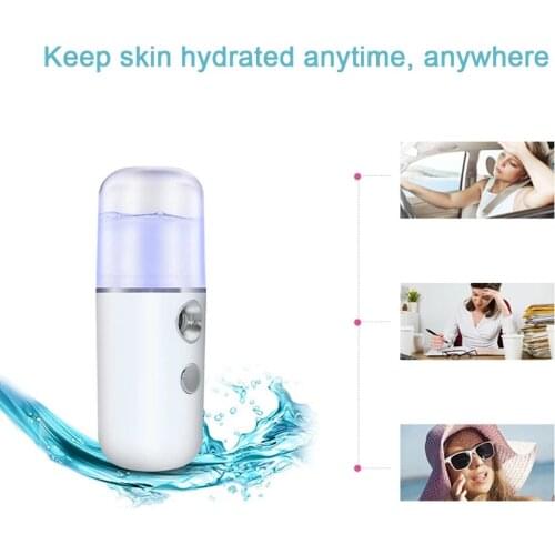 Mini Nano Face Steamer USB Nebulizer Face Moisturizer Humidifier Hydrating Skin Care Women Facial Sprayer Beauty Care Disinfect