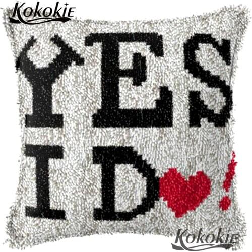 Cross stitch kits love marry cushion mat gift Crocheting Rug Yarn 3d carpet Needlework Threads embroidery latch hook rug kits