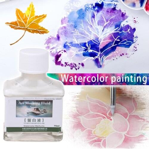 New 75ml Art Masking Fluids Applicator Drawing Gum Watercolor Artis for Painting DOM668