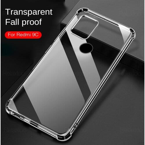 For Xiaomi Redmi 9C NFC Case Transparent Silicone Soft Case Redmi9c On Xiomi Redmy Readmi Redme 9 C Shockproof Phone Cover Coque