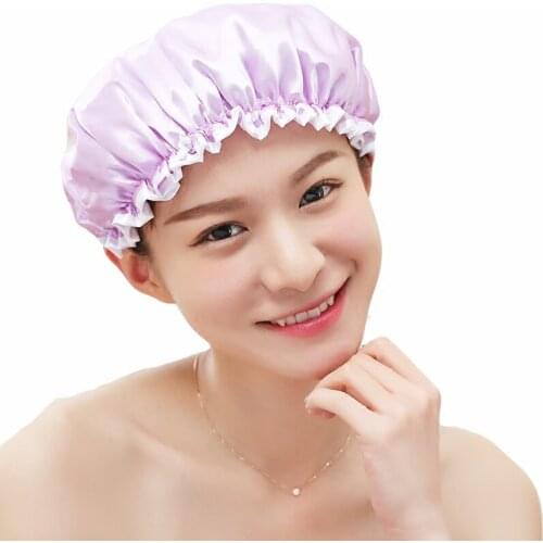 Bath Cap Waterproof Adult Female Long Hair Bath Kitchen Oil-proof Baby