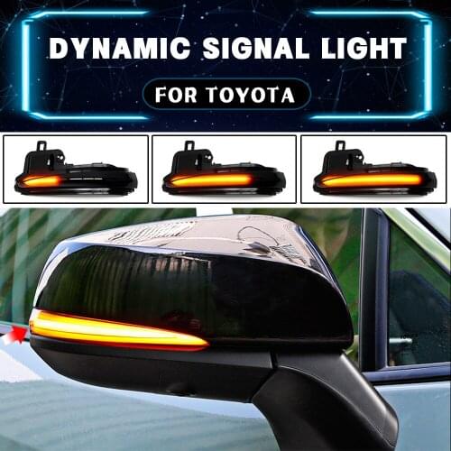 LED Dynamic Side Mirror Turn Signal Lights Sequential For Toyota Alphard Vellfire AH30 Tacoma 16-20 RAV4 2019-20 Highlander 2020