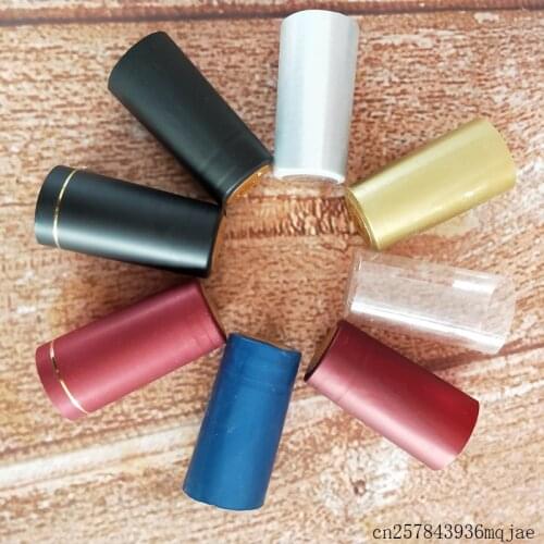 500 Pcs Wine Bottle Cap Cover Heat Shrink Cap Thermal Heat Shrinkable Cap Wine Brewed PVC Packaging Bottle Caps