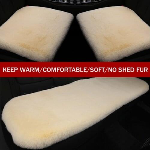 Plush imitation rabbit fur fur car seat cover car interior cover car front and rear cushion 5 seat protection cushion car access