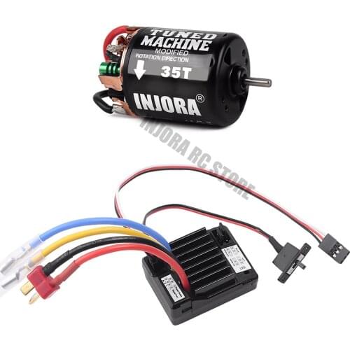 Waterproof ESC Speed Controller and 540 Motor for 1/10 RC Crawler Axial SCX10 90046 AXI03007 D90 Traxxas TRX-4
