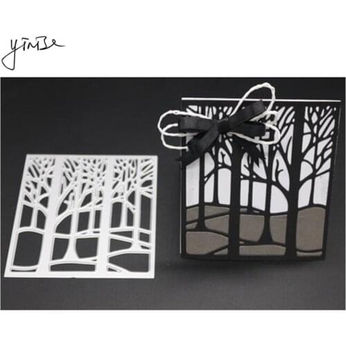 YINISE Metal Cutting Dies For Scrapbooking Stencils FOREST PUNCH SCRAPBOOK DIE CUT DIY Album Cards Decoration Embossing Die Cuts