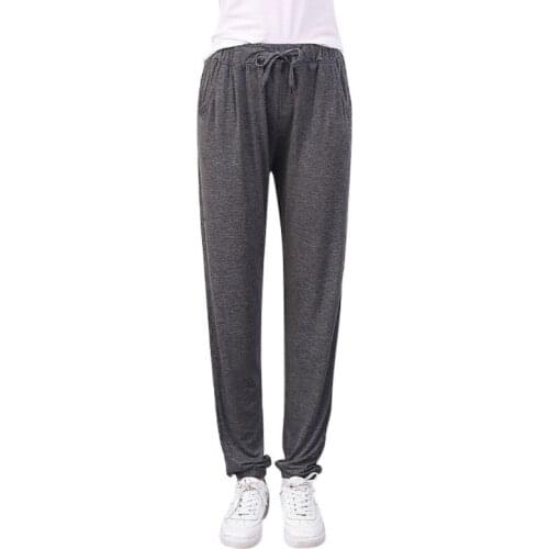 2020 autumn winter new casual straight pants women female drawstring loose high waist wide leg pants casual Trousers women