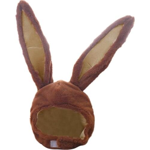 Bunny Ears Women Skullies Cartoon Plush Funny Simple Fashion Female Hats Warm Western Style Kawaii Cover Ear Flap Ladies Caps