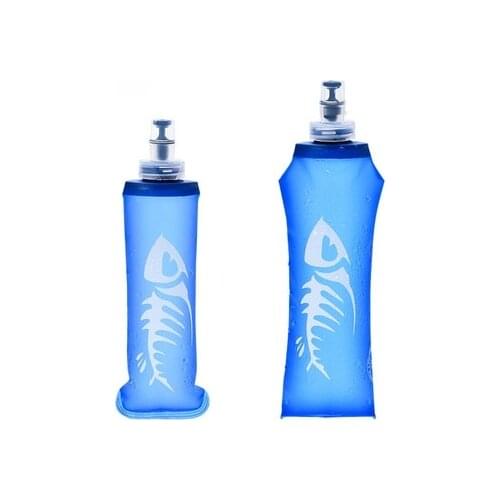 250/500ml Soft Flask Folding Collapsible 250ml/500ml Water Bottle TPU BPA Free Running Hydration Pack Waist Bag Vest Marathon