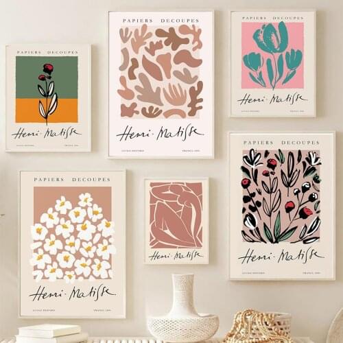 Abstract Flower Market Matisse Wall Art Canvas Painting Nordic Posters And Prints Wall Pictures For Aesthetics Living Room Decor