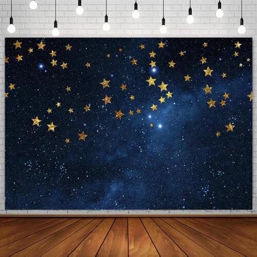 Avezano Baby Shower Backdrop Twinkle Little Star Night Sky Newborn Backgrounds Photography Studio Photocall Photozone Decoration