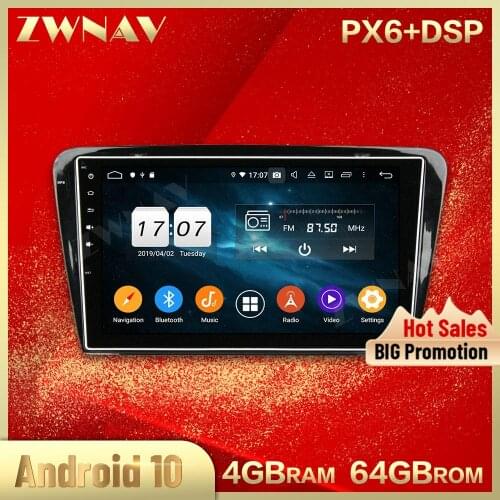2 din Android 10.0 screen Car Multimedia player For Skoda Octavia 2014 2015 BT video stereo WiFi GPS navi head unit auto stereo