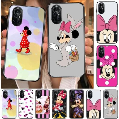 Alright Minnie Mouse Clear Phone Case For Huawei Honor 20 10 9 8A 7 5T X Pro Lite 5G Black Etui Coque Hoesjes Comic Fash desig