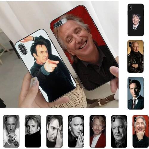 Alan Sidney Patrick Rickman Black TPU Phone Case For iPhone 11 8 7 6 6S Plus X XS MAX 5 5S se 2020 11 12pro max iphone xr case