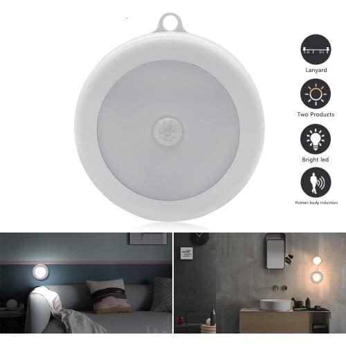 Motion sensor lamp Night light bedroom decor 6LED Wireless PIR Infrared Human Sensing Lights Wall Closet Cabinet Stairs Lamps