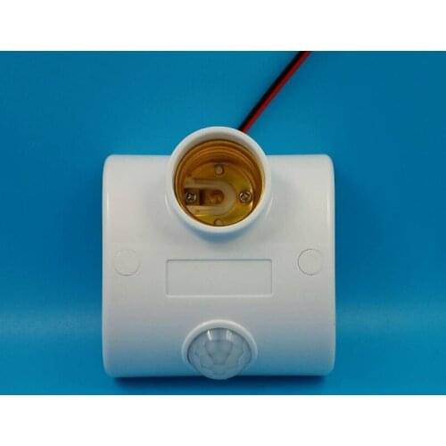 PIR Infrared Motion Sensor Light Switch Holder AC 170V-250V E27 LED Lamp Base Automatic Wall Light Holder PIR Motion Detector