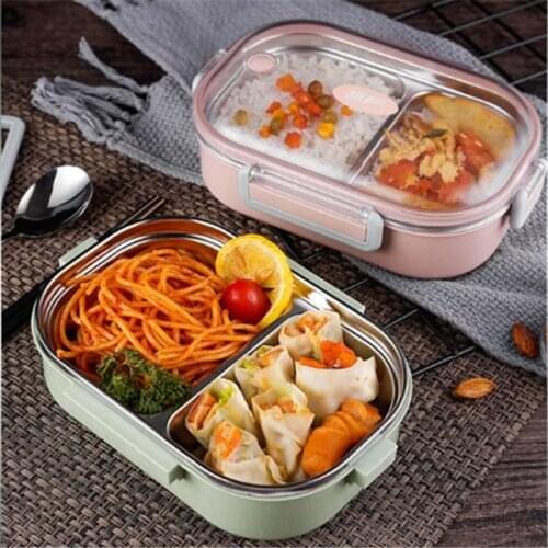 VIP exclusive 304 Stainless Steel Thermos Lunch Box for Kids Gray Bag Set Bento Box Leakproof Japanese Style Food Container