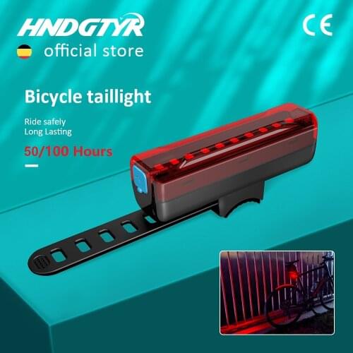 HNDGTYR Rear Back Bicycle Light 5 Light Modes USB Rechargeable LED Taillight for Cycling Safety Warning LED Mountain Tail Lamp