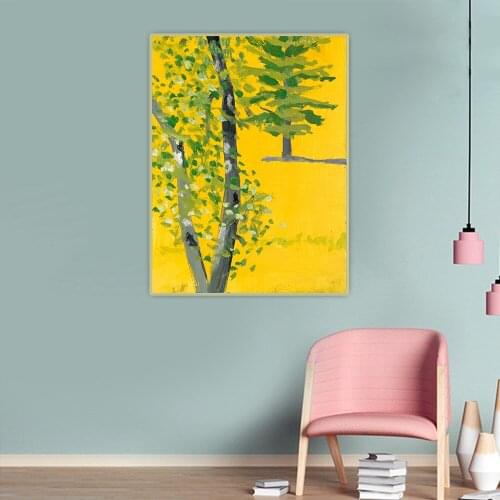 Trees by Alex Katz Canvas Art Oil Painting Artwork Aesthetic Decorative Picture Poster Wall Hanging Decor Home Decoration