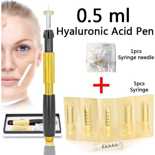 0.5ml 3-speed pressure meso Nebulizer Hyaluronic pen Needle-free pressurized mesotherapy pen for face lip filler water syringe
