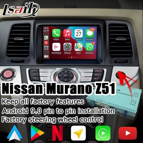 Lsailt Android / Carplay interface box for Nissan Murano Z51 2010-14 video interface GPS navigation Elgrand Patrol Lsailt
