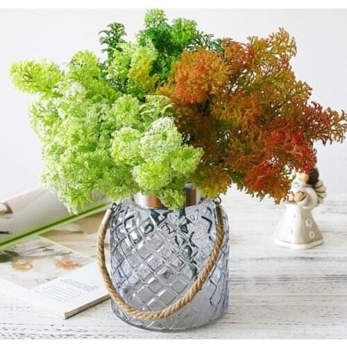 Artificial plastic Artemisia grass fake flower plants for photography landscape diy wedding party supplies Home decoration