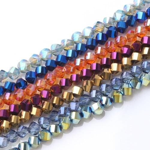 Chinese Crystal Beads Wholesale In Bulk 4/6/8/10/12MM Austrian Glass Faceted Twist Bead For DIY Making Charm Jewelry Accessories