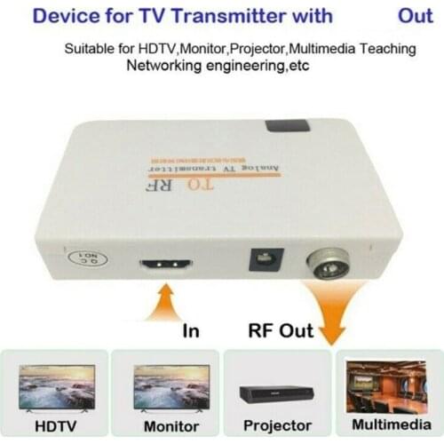 Coaxial Converter Adapter Box Digital Analog Signal HDMI-compatible To RF TV Transmitter Dropshipping