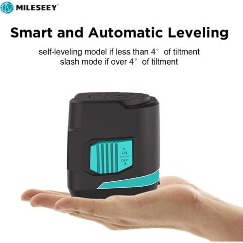 Mileseey L62R 2 Lines Laser Level Cross Line Self-levelling Red Green Beam Laser Level Horizontal And Vertical Cross Home Tools