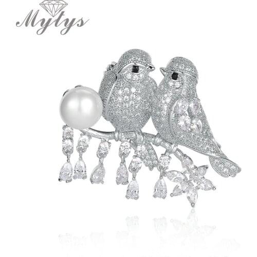 MYTYS Bird Brooches For Clothes
