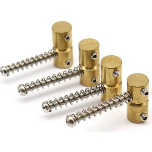 4Pcs Electric Bass Guitar Bridge Saddle Mounting Screw Fixed String Saddle Guitar Accessories