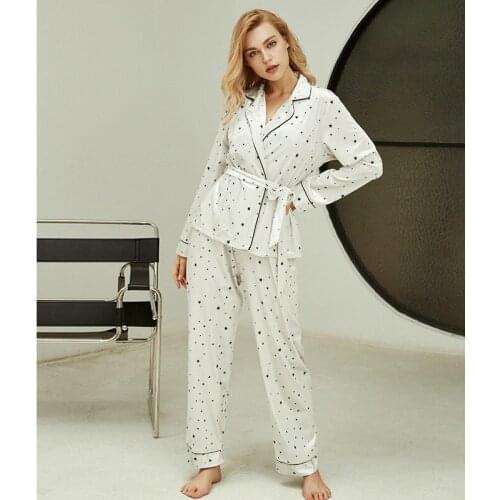 Autumn New Style Pajamas Velvet Women Long Sleeve Sleepwear Full Length Warm Loungewear Turn-down Collar Lounge Wear