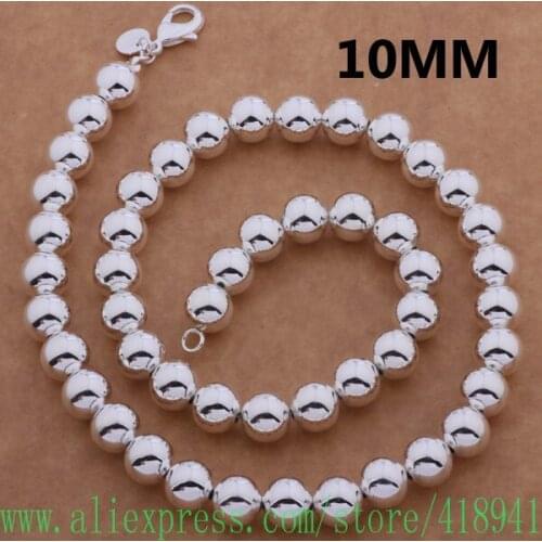 Silver Plated Necklace, Silver Plated fashion jewelry Beads necklace /euuanmba bvwaknda AN651