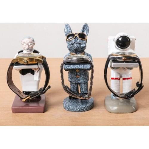 Cool Creative Resin Watch Stand Butler Watch Storage Box Case New Fashion Watch Display Stand Holder Jewelry Gift Drop Shipping