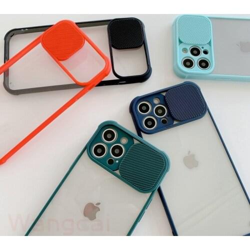 For Xiaomi mi 10i 10T Pro Poco F3 X3 Pro NFC M3 M2 Pro Clear Slide Push Pull Window Camera Protection Phone Cover