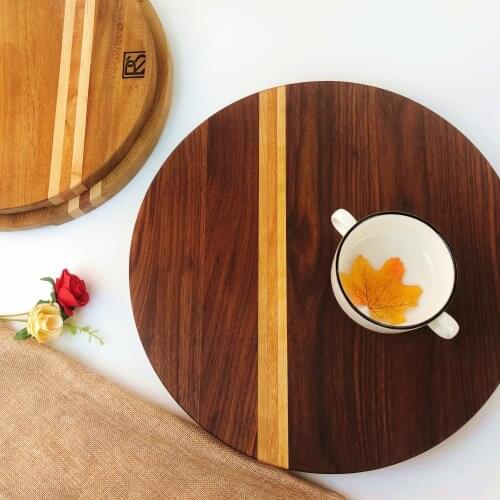 Hard maple black walnut Africa ACASIA natural wood cutting boar--three-nation chopping board