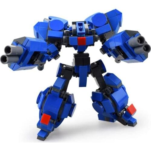 Mecha Warrior Robot Building Blocks Kids Toy 13cm Action Figure Model Kits Toys For Children Assemble Bricks Anime Soldier Dolls