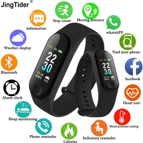 M3 Smart Band Bluetooth Sport Smart Wristband Blood Pressure Heart Rate Monitor Fitness Tracker Pedometer Band for Men Women