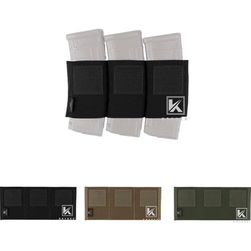 KRYDEX 5.56 Triple Magazine Insert Pouch For Micro Fight MK3 MK4 Chest Rig Spiritus Style Elastic Built-in Magazine Holder